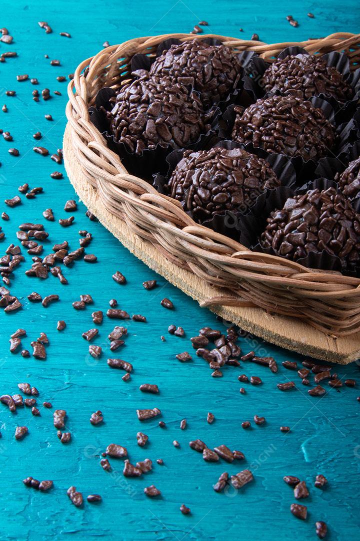 Brigadeiro Doce Tradicional Brasileiro Doces Variados para Festa Imagem JPG
