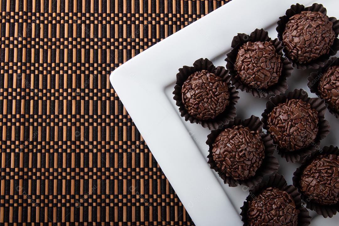 Brigadeiro Doce Tradicional Brasileiro Doces Variados para Festa Imagem JPG