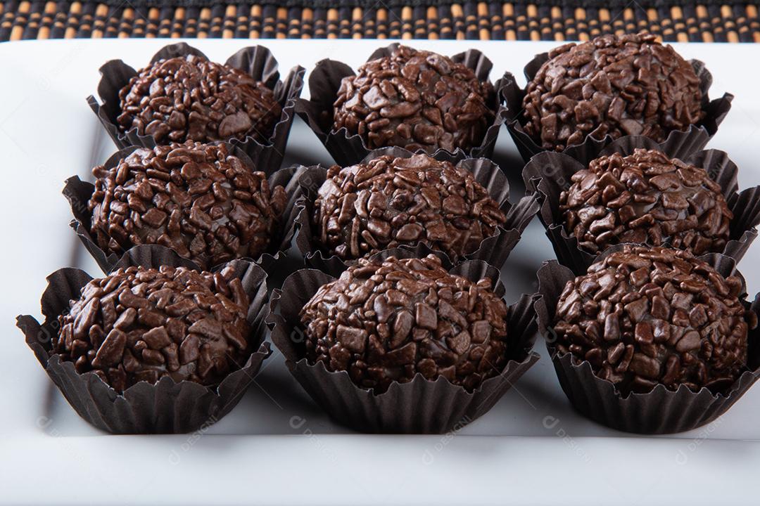Brigadeiro Doce Tradicional Brasileiro Doces Variados para Festa Imagem JPG