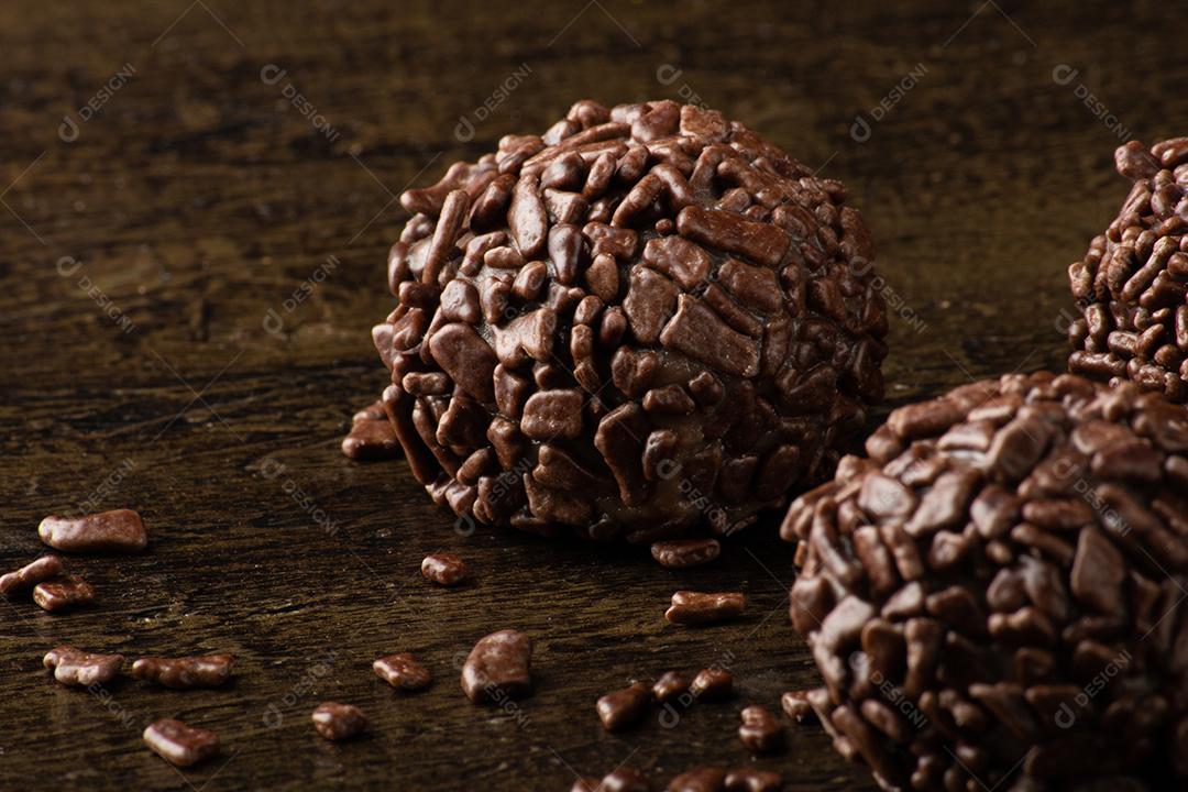 Brigadeiro Doce Tradicional Brasileiro Doces Variados para Festa Imagem JPG