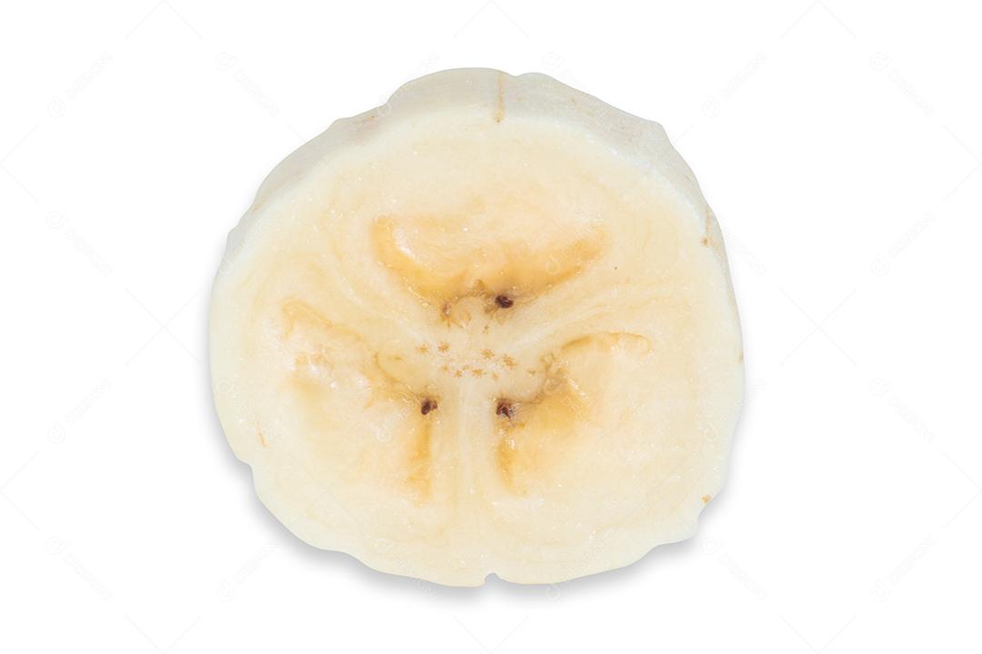 Bando Orgânico de Bananas Maduras Isolado Com Fundo Verde Turva Imagem JPG