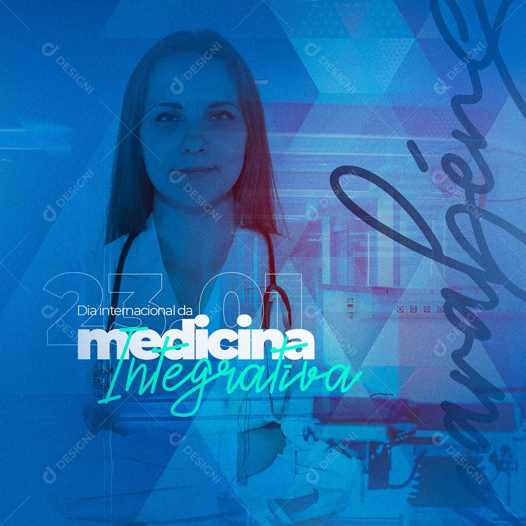 Social Media Dia Internacional Da Medicina Integrativa PSD Editável