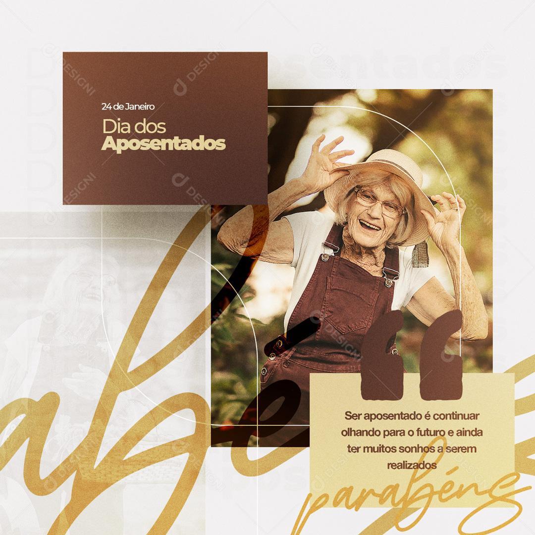 Social Media Dia Dos Aposentados PSD Editável