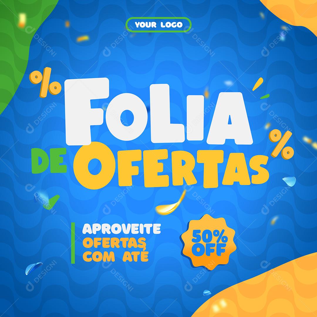 Folia De Ofertas Branco E Amarelo Selo 3D Para Composição PSD Premium
