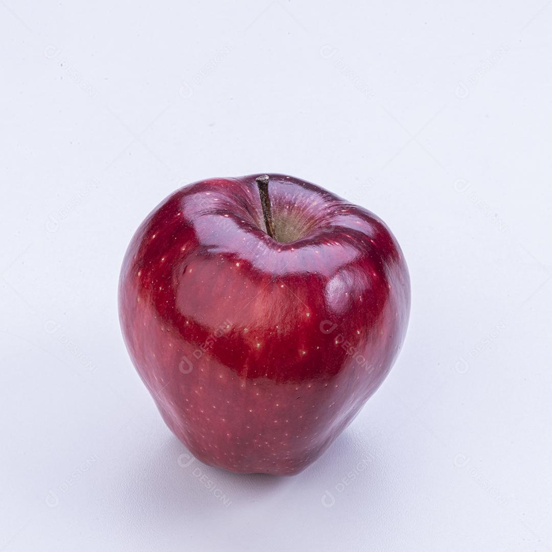 Linda Maçã Vermelha Madura Imagem JPG