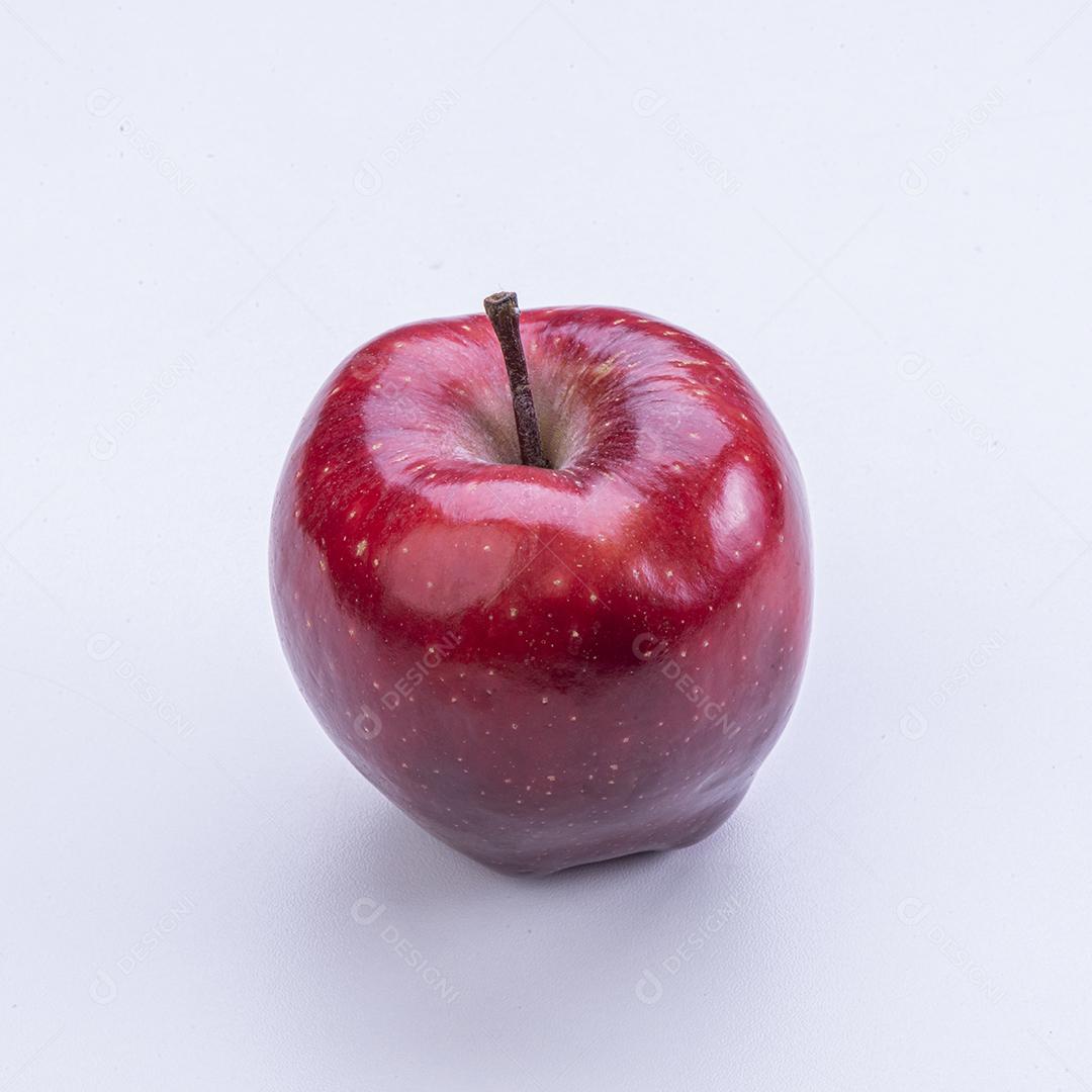 Linda Maçã Vermelha Madura Imagem JPG
