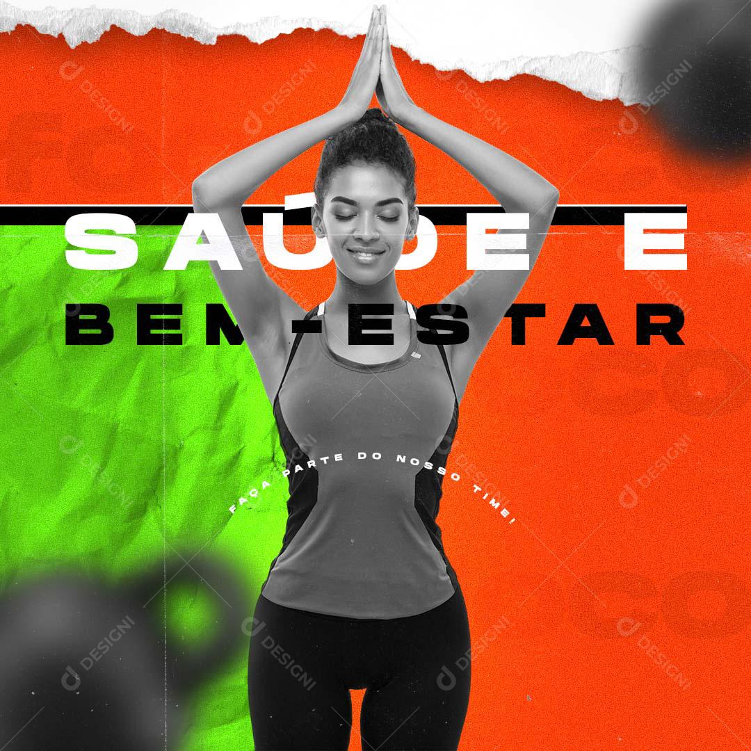Social Media Saúde E Bem Estar Academia PSD Editável
