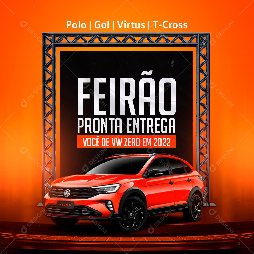 Social Media Concessionária Feirão Pronta Entrega PSD Editável