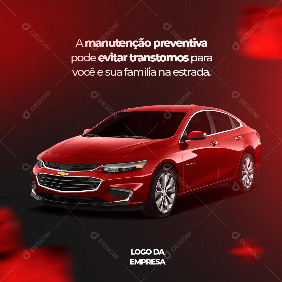 Manutenção Preventiva Do Seu Carro Social Media PSD Editável