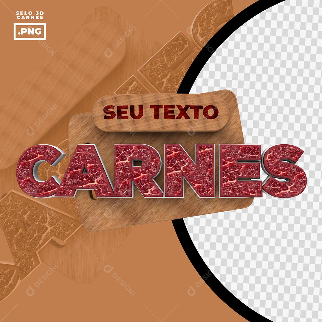 Placa de Madeira Carnes Texto Editável PSD
