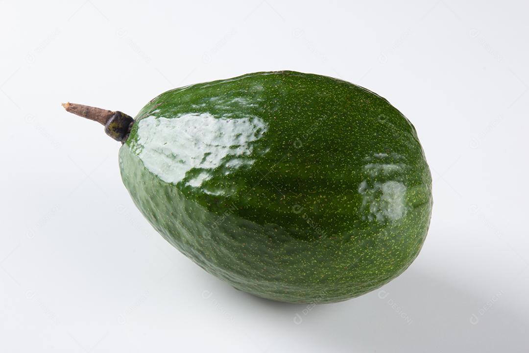 Abacate Verde Isolado no Fundo Branco Imagem JPG