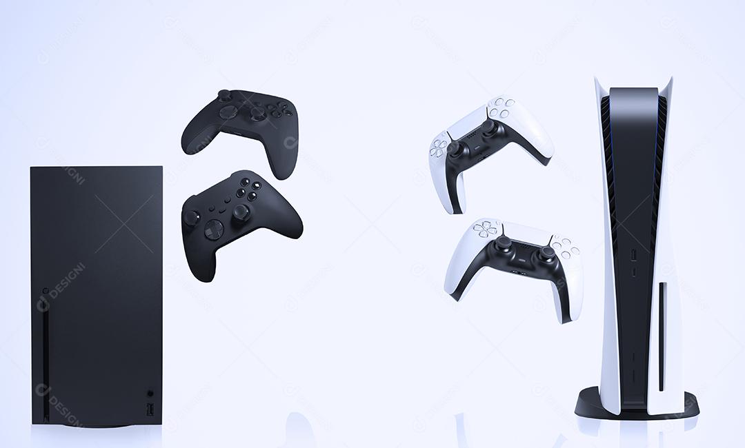 Controlador de Console de Jogos Branco Imagem JPG