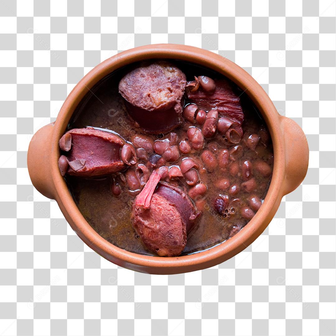 Pote Marrom de Feijoada PNG Transparente