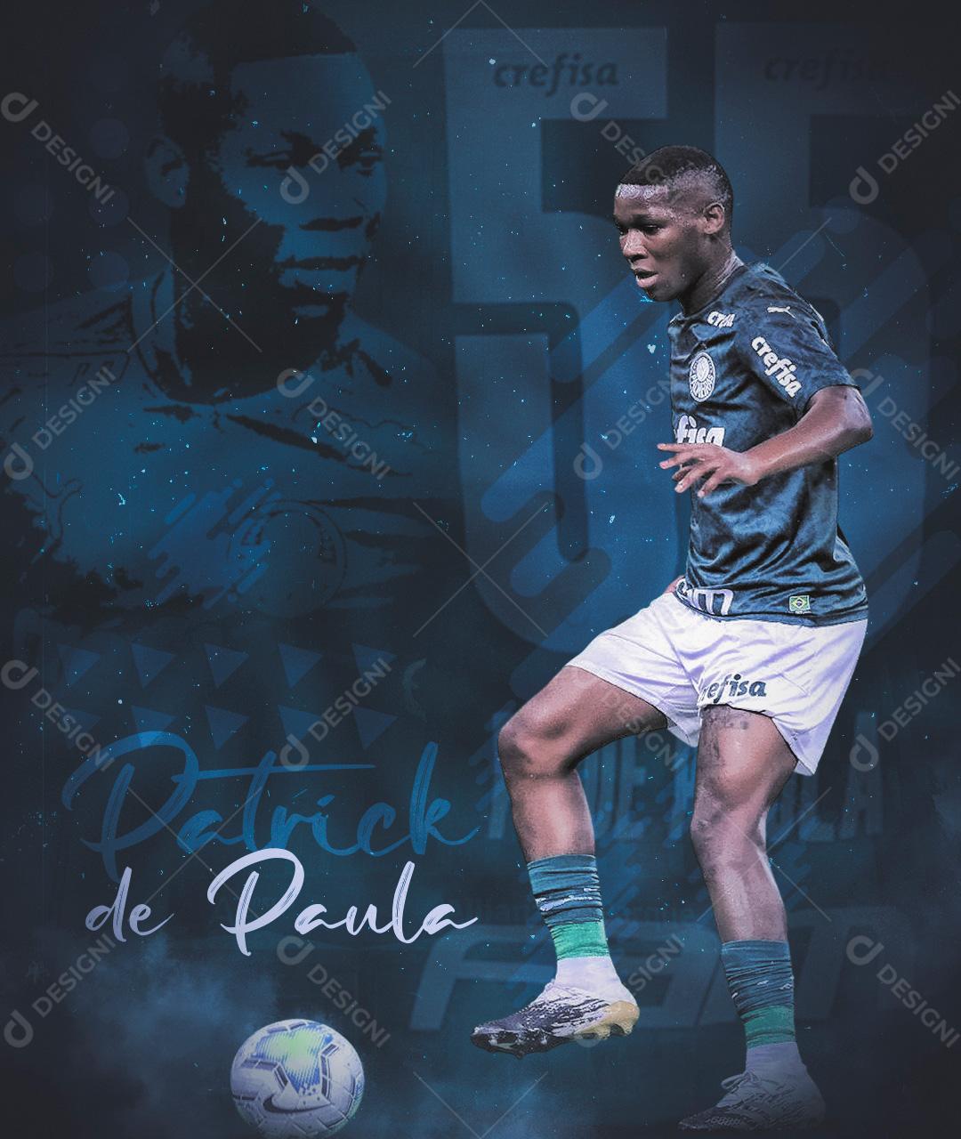 Social Media Futebol Jogador Patrick De Paula PSD Editável