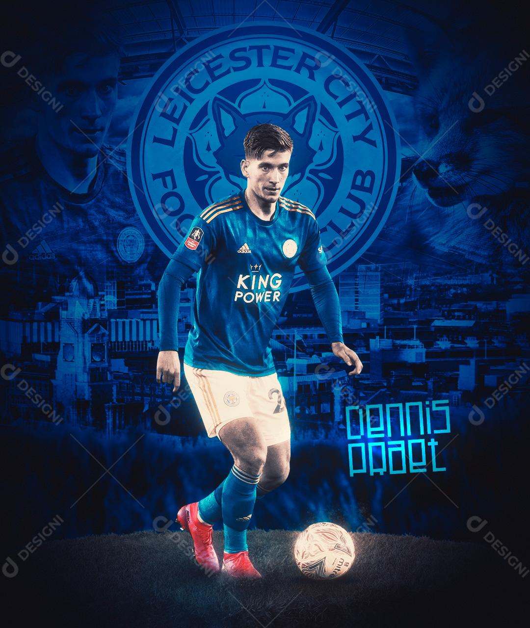 Social Media Futebol Jogador Dennis Praet PSD Editável