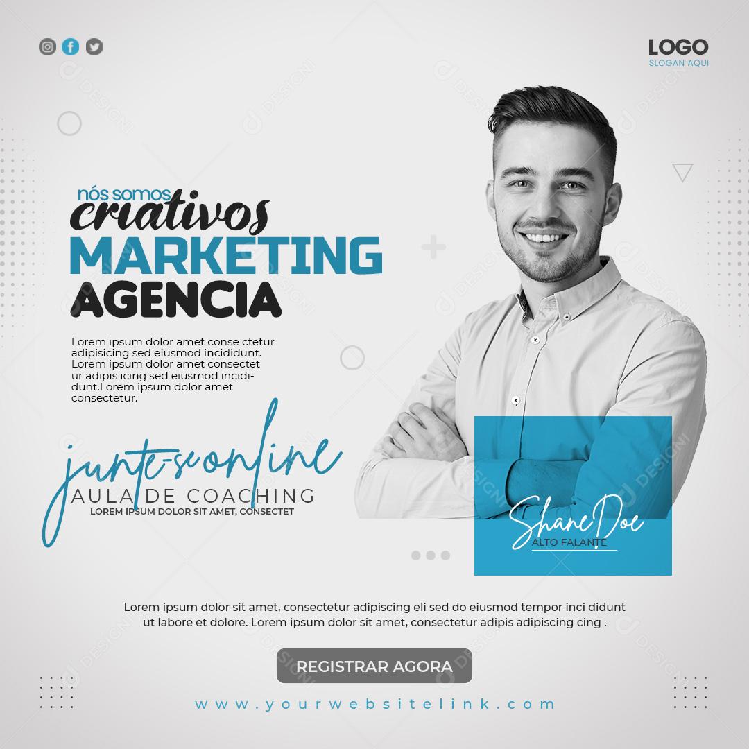 Somos Marketing Criativos Agência Social Media PSD Editável