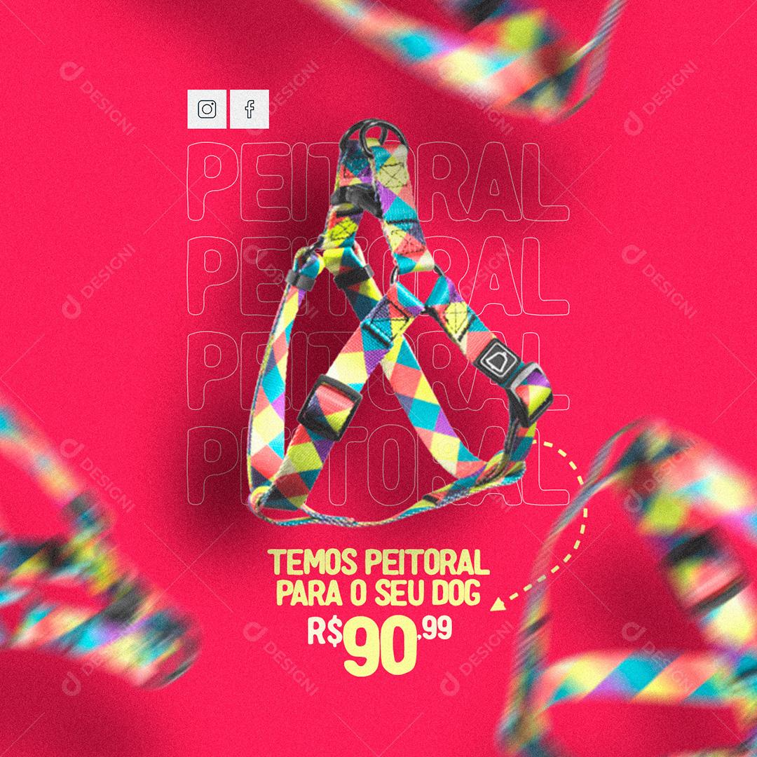 Social Media PetShop We have Breastplates for your Dog Editable PSD