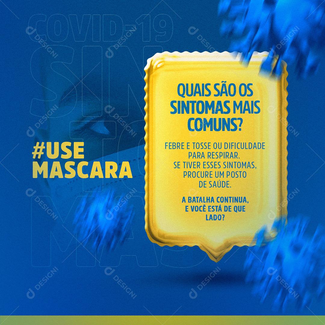 Covid Quais São Os Sintomas Mais Comuns Prefeituras Social Media PSD Editável