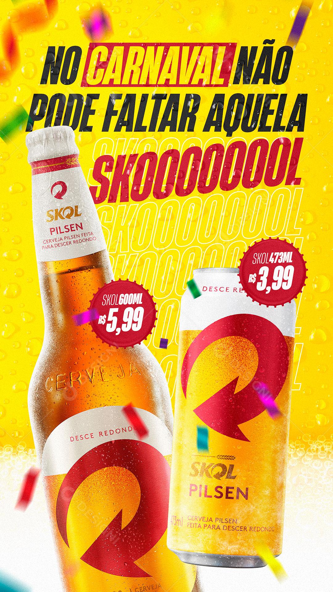 At Carnival, Skol Cerveja Social Media PSD