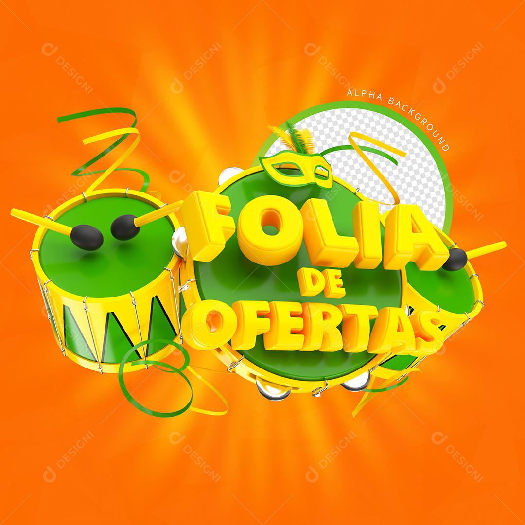 Selo 3D Folia De Ofertas Para Composição PSD Premium