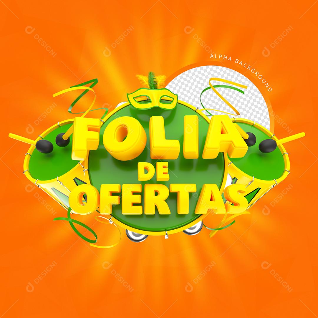 Revelry Of Offers Yellow 3D Stamp For Compositing Premium Psd