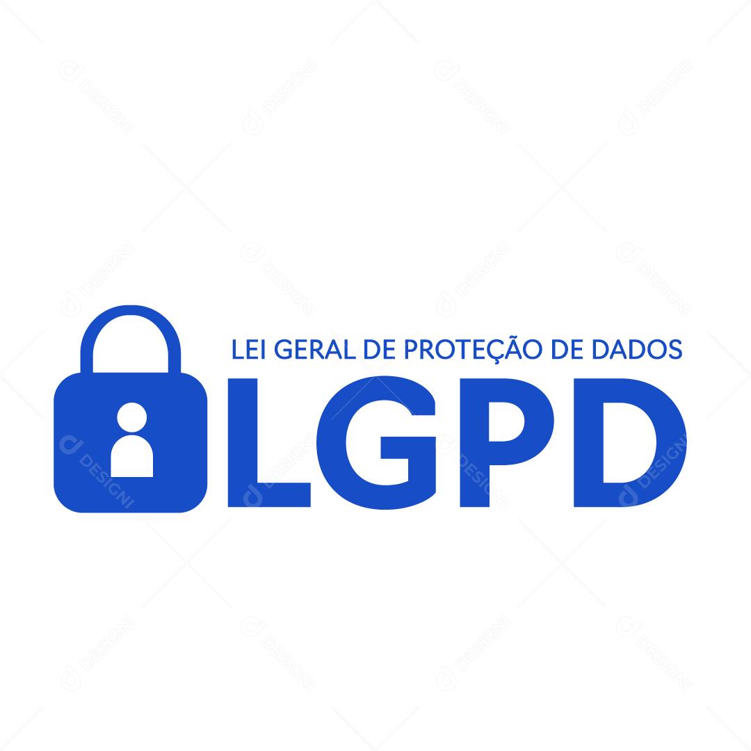 Lei Geral de Proteção de Dados Pessoais Vetor EPS