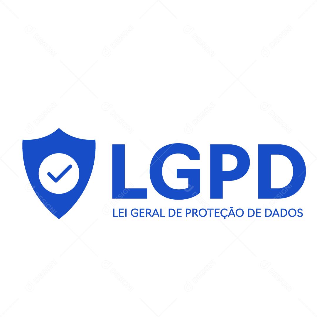 Lei Geral de Proteção de Dados Pessoais Vetor EPS