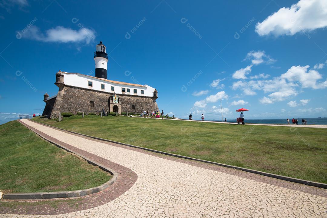 Farol da Barra Famoso Cartão Postal da Cidade de Salvador Bahia Brasil Imagem JPG