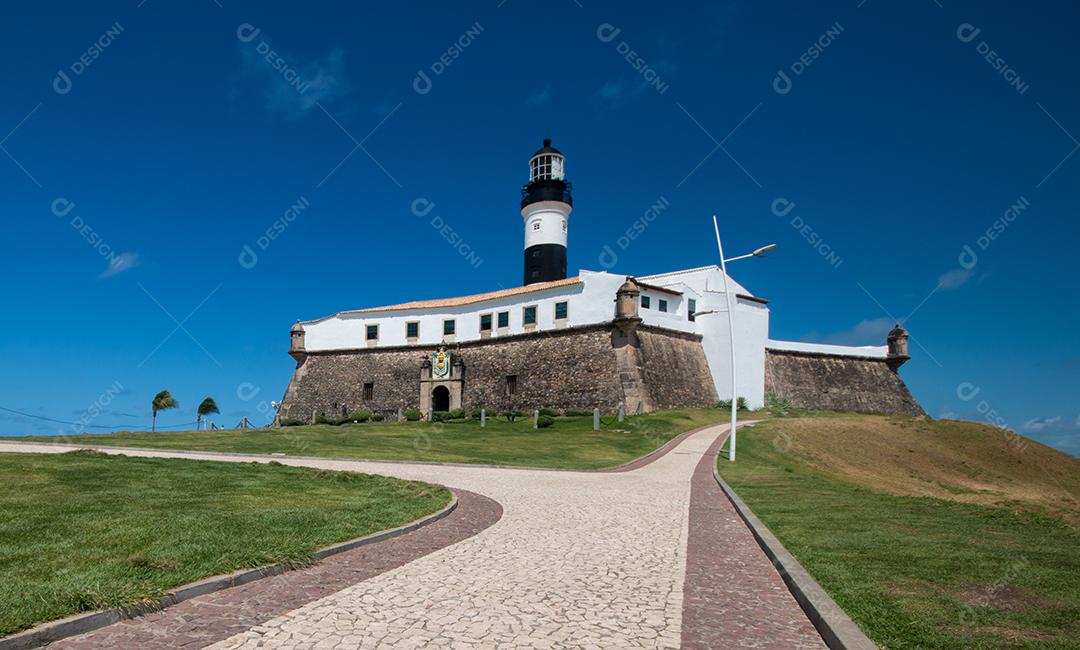 Foto Farol da Barra Famoso Cartão Postal da Cidade de Salvador Bahia Brasil