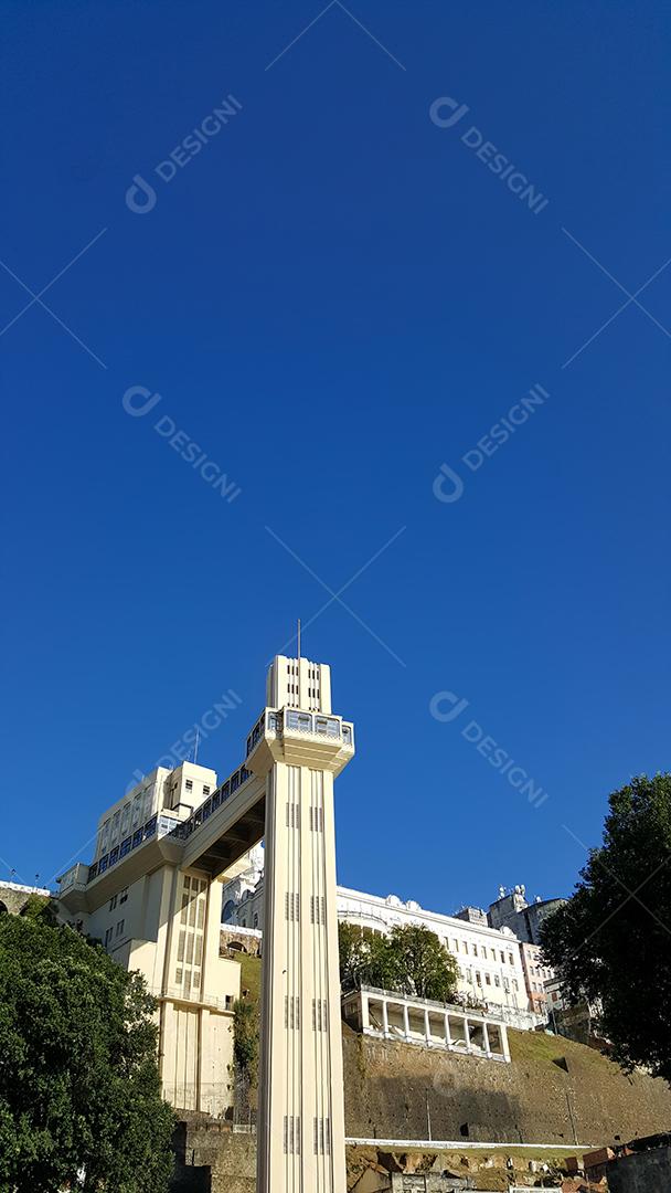 Vista do Elevador Lacerda Postal de Salvador Bahia Brasil Imagem JPG