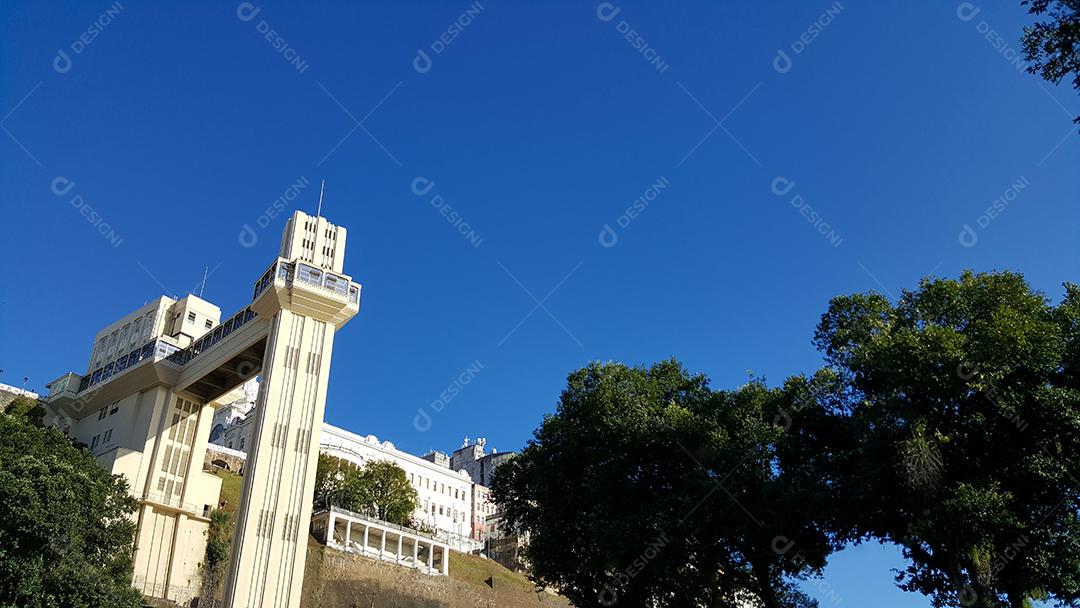 Foto Vista do Elevador Lacerda Postal de Salvador Bahia Brasil