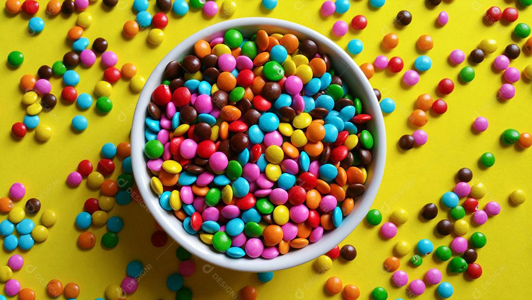 Confetes Coloridos Espalhados Imagem JPG