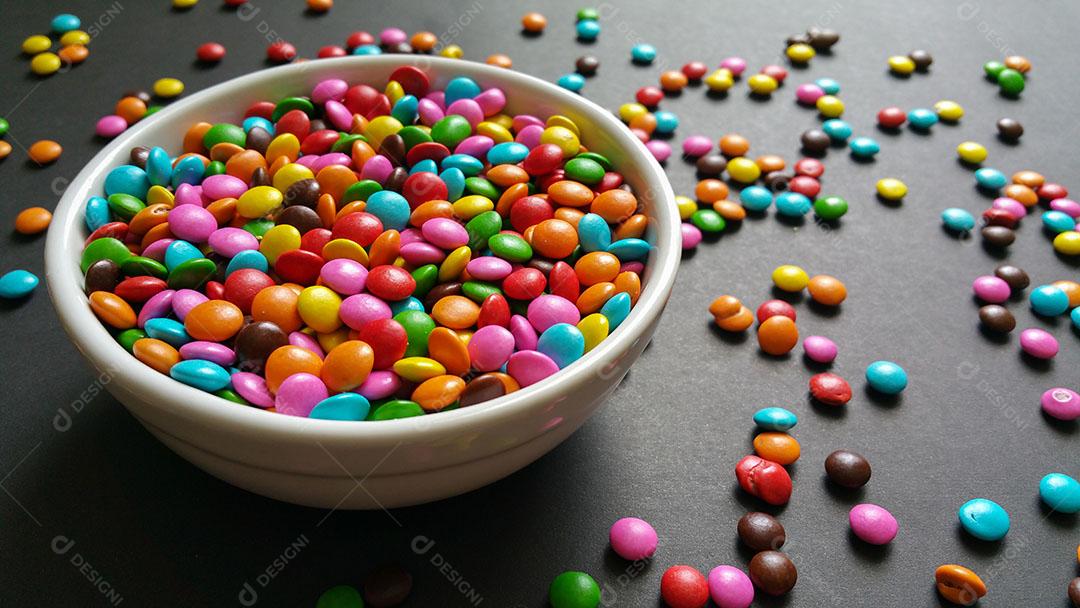 Confetes Coloridos Espalhados Imagem JPG