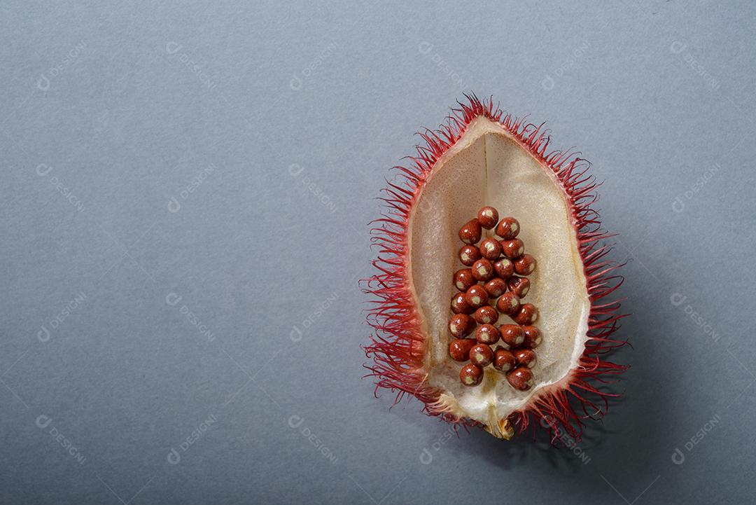 Urucum Suas Sementes São Usadas Como Corante Alimentar Natural Imagem JPG