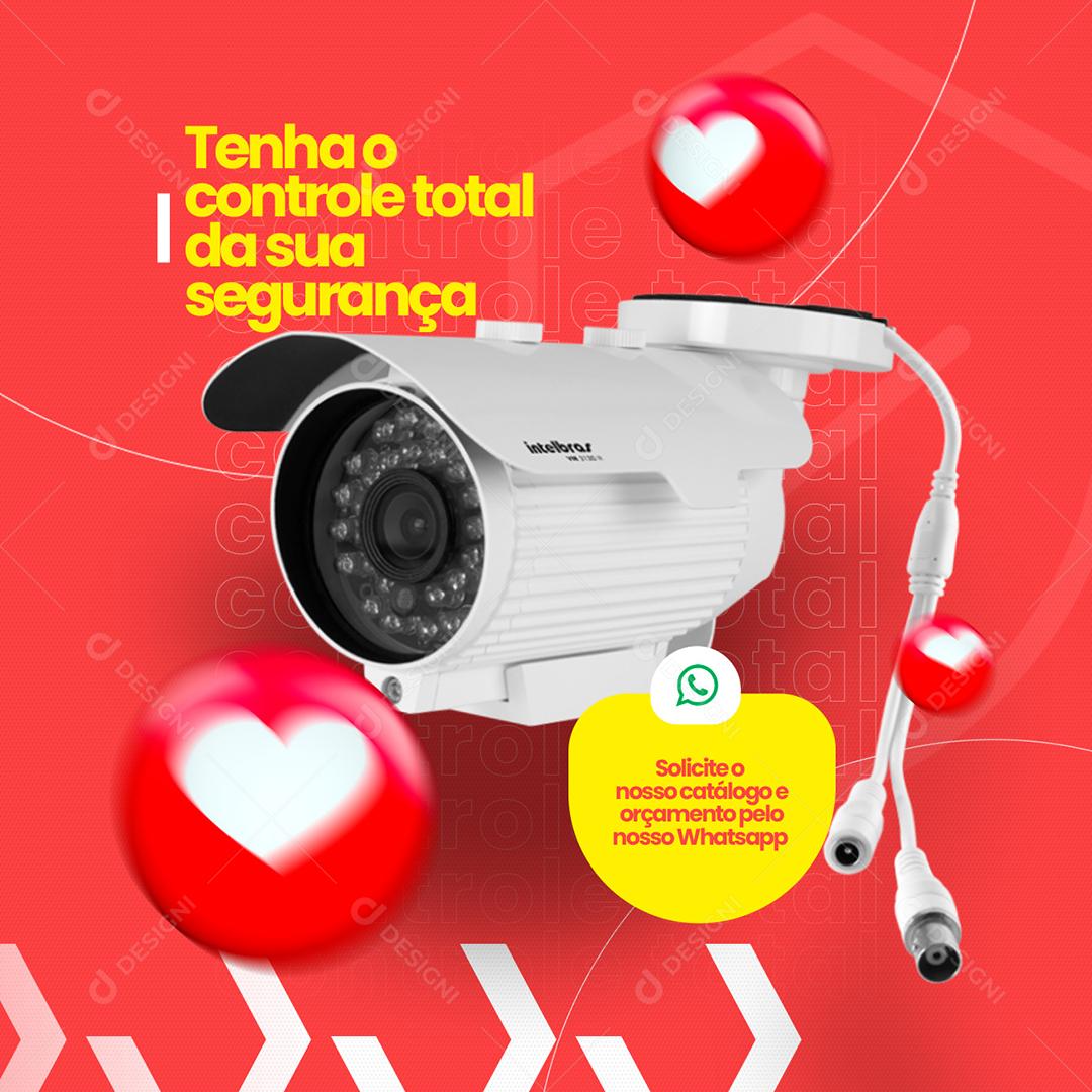 Social Media Security Monitoring Take Full Control Editable PSD