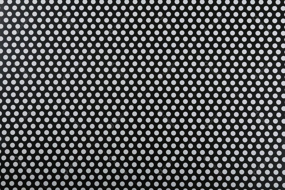 Textura Padrão Decorativo Preto e Branco Com Bolas de Repetição Imagem JPG
