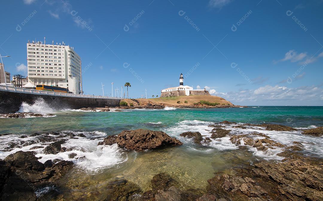 Farol da Barra Ponto Turístico de Salvador Bahia Brasil Imagem JPG