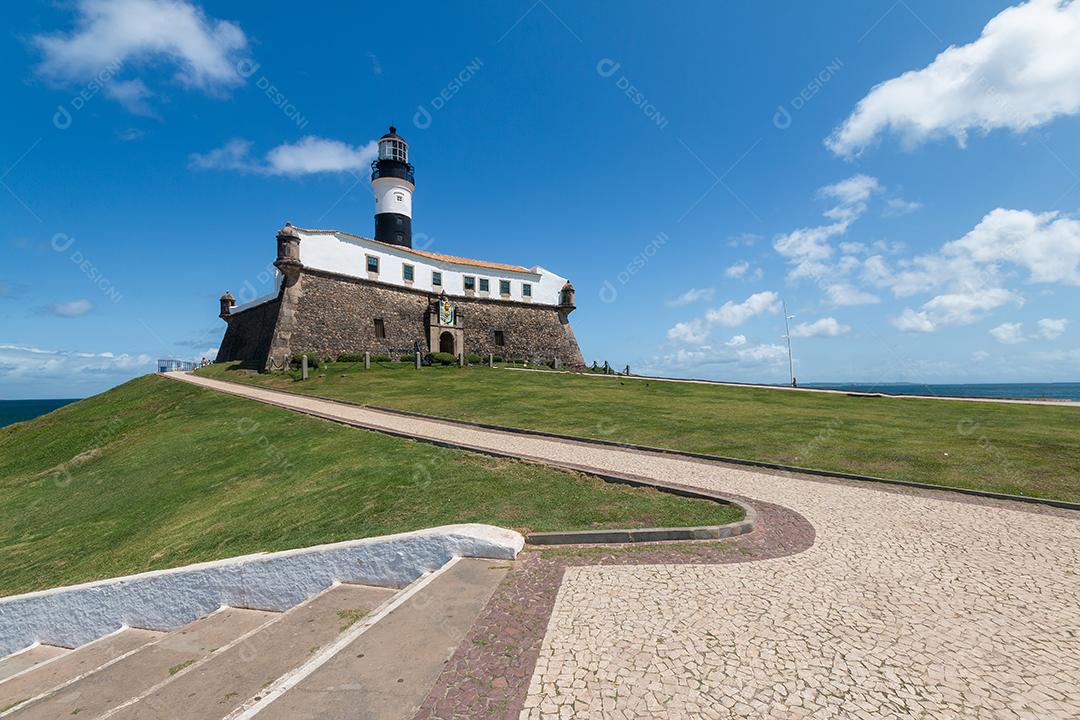 Farol da Barra cartão postal da cidade de Salvador Bahia Brasil Imagem JPG