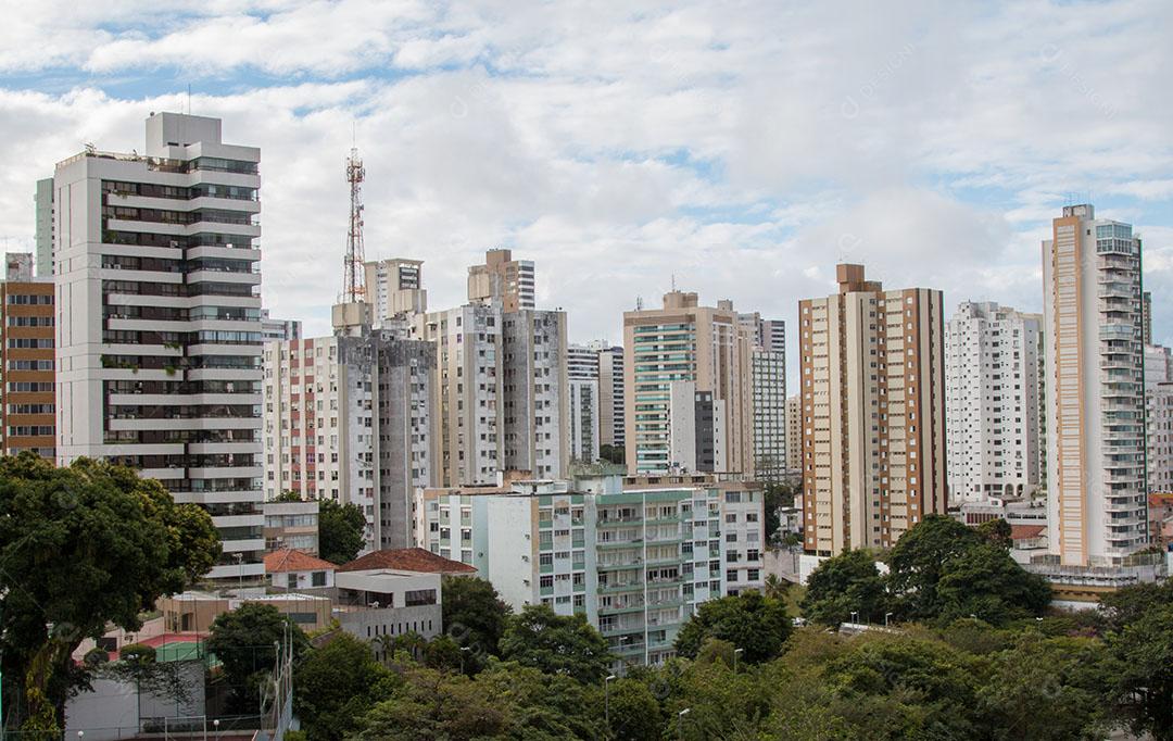 Vista de Edifícios Residenciais na Cidade de Salvador Bahia Brasil Imagem JPG