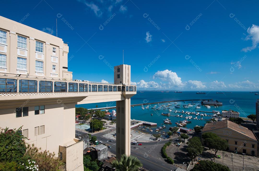 Vista do Elevador Lacerda Em Salvador Bahia Brasil Imagem JPG