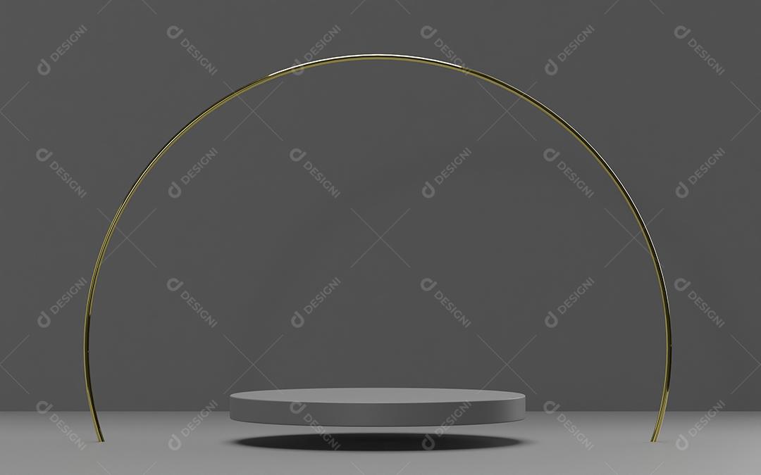 Background Cinza Com Pódio Imagem JPG