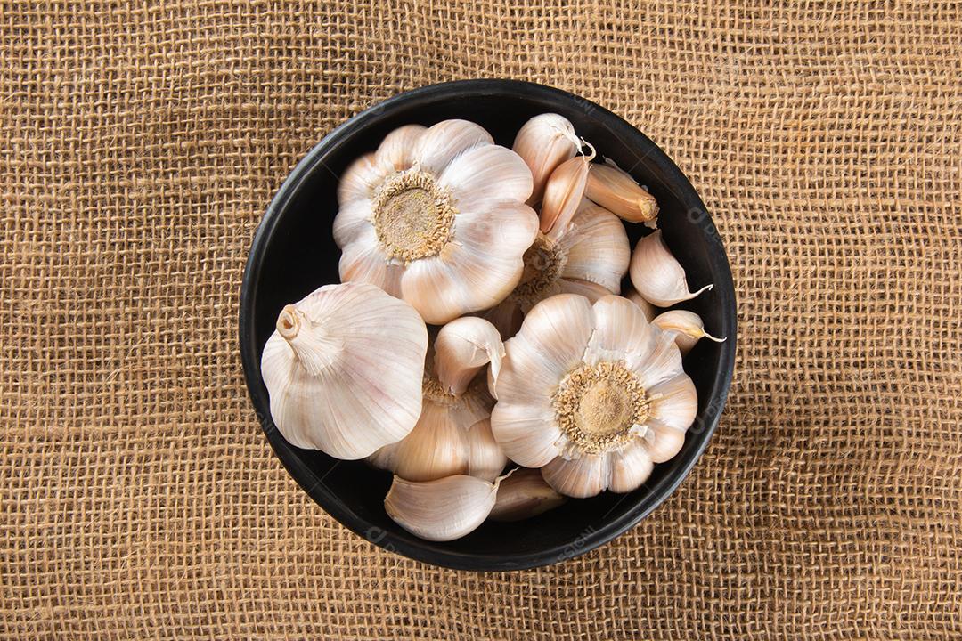 Dentes de Alho e Bulbo Imagem JPG