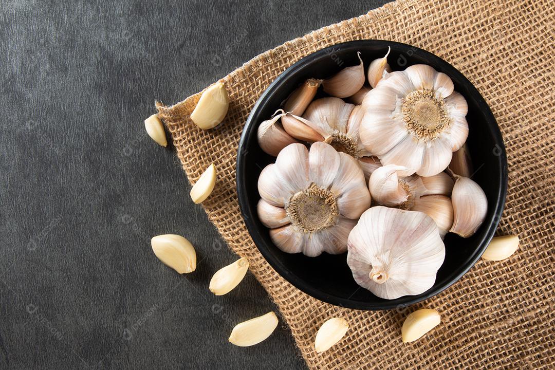 Dentes de Alho e Bulbo Imagem JPG