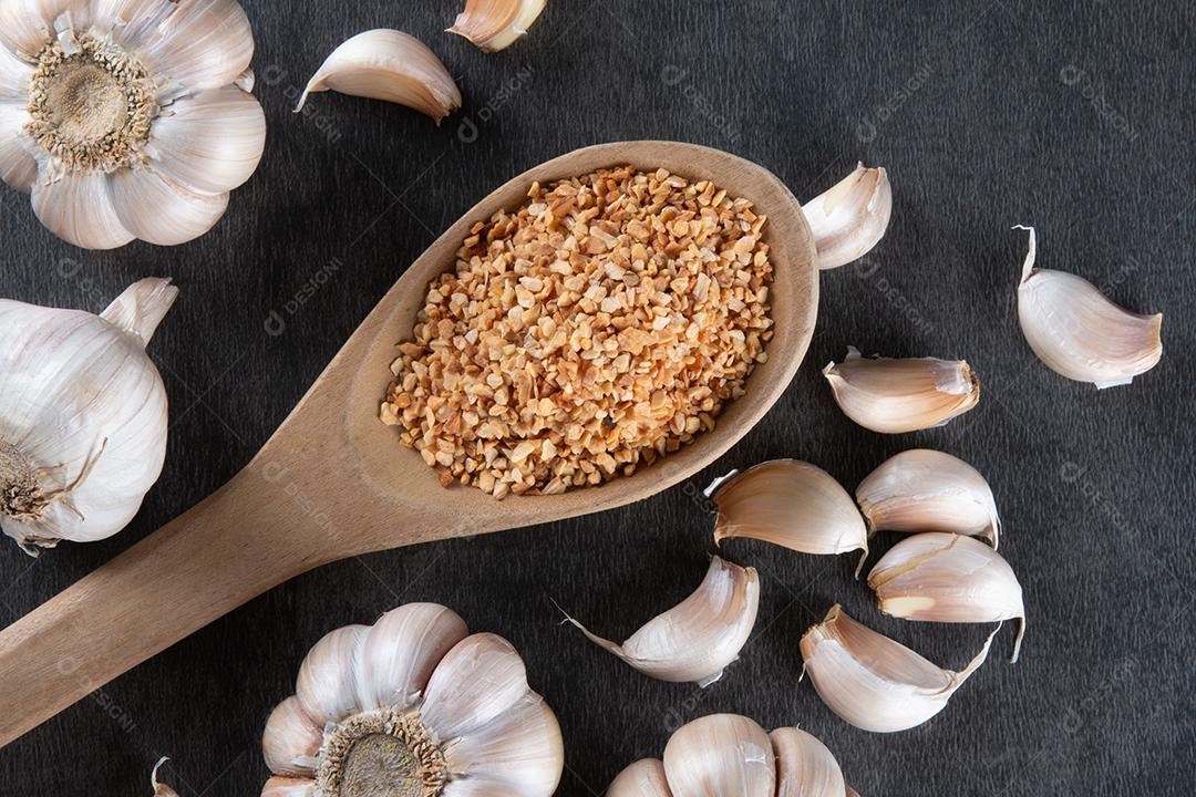 Dentes de Alho e Bulbo Imagem JPG
