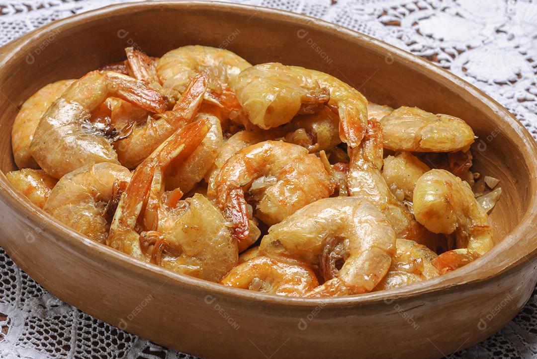 Camarão Com Alho E Azeite Imagem JPG