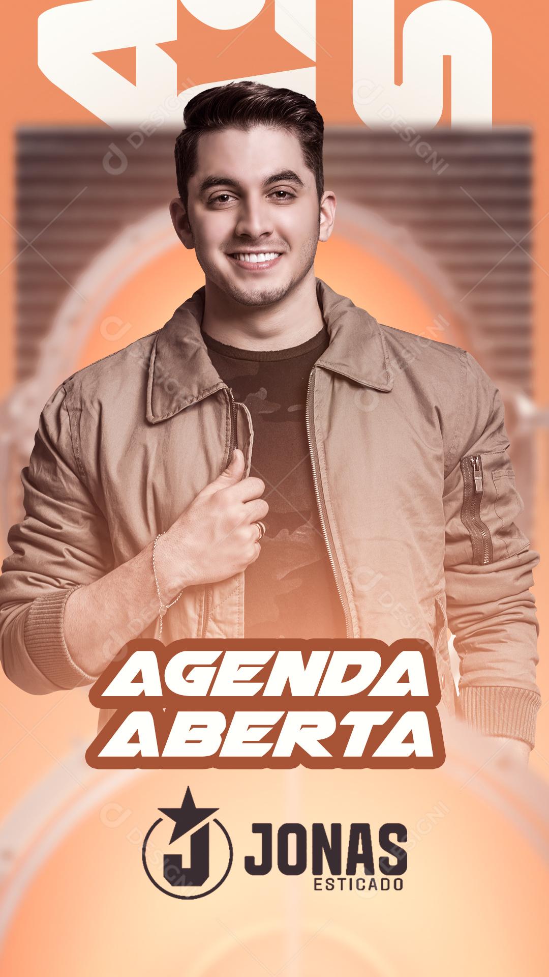 Flyer Story Agenda Aberta João Gomes Social Media PSD Editável