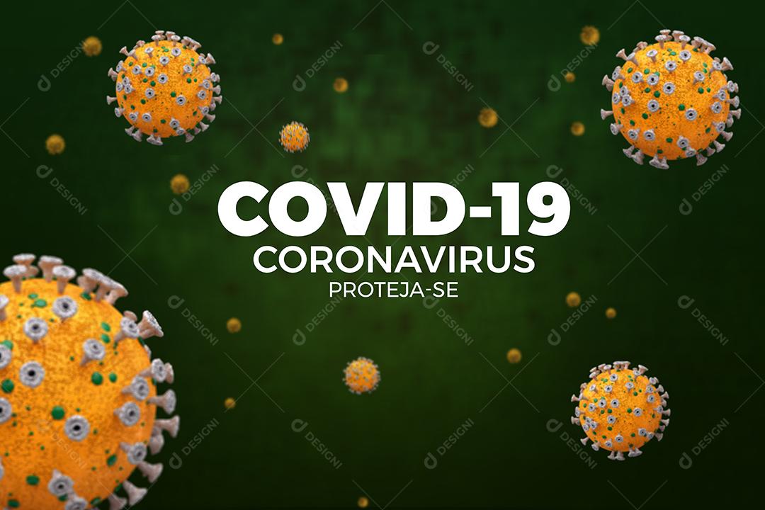 Proteja-Se Covid-19 Corona Vírus Social Media PSD Editável