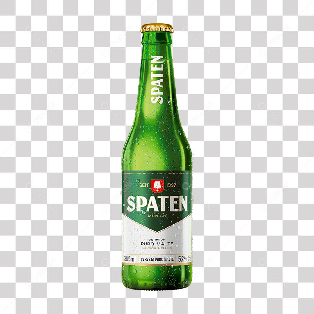 Spaten Garrafa Vidro 355ml PNG Transparente