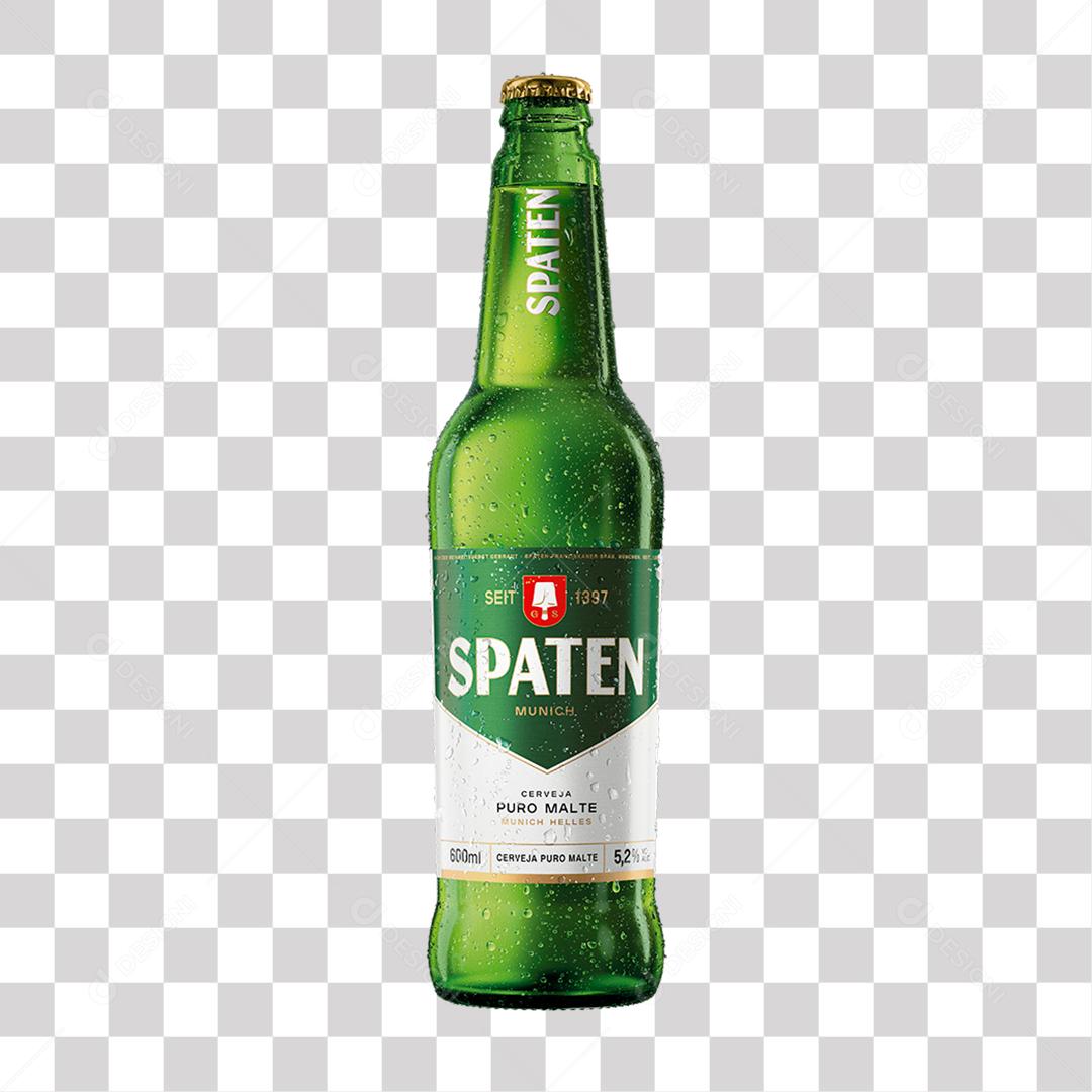 Spaten Garrafa Vidro 600ml PNG Transparente