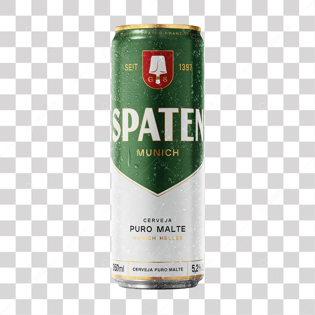 Spaten Lata Sleek 350ml PNG Transparente